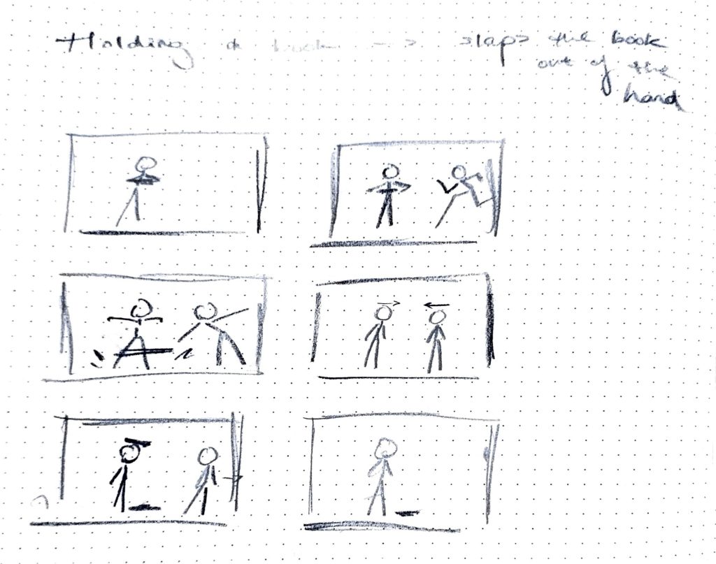 Storyboard Example Slapsstick Stopmotion Animation Experiments – MA Character Animation
